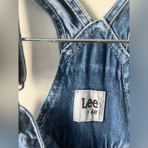 LEE X H&M Girls Denim Blue Overall Dress - Picture 5 of 7